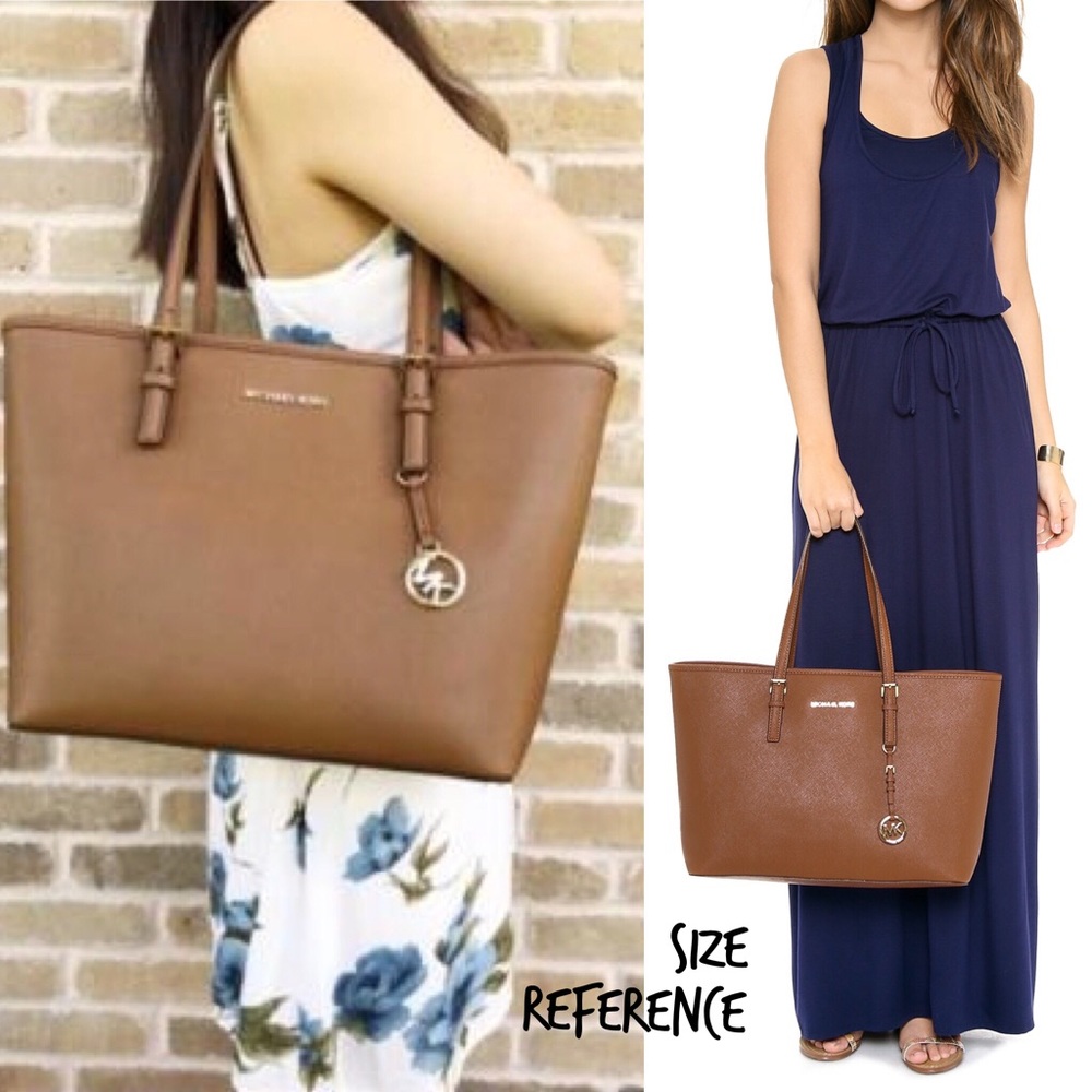 🆂🅾🅻🅳 MICHAEL KORS MEDIUM JET SET TRAVEL TOTE - Picture 5 of 5